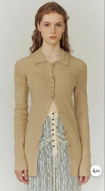 EAPHI RANDOM WAVE KNIT SHIRT 새상품