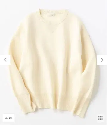 uncrave 더블 페이스 니트 풀오버 화이트 새상품급