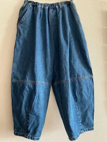 studioclip 배럴 데님 팬츠 블루 루프 프리