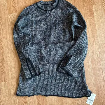 앤트마리스 니트 리브 긴팔 원피스