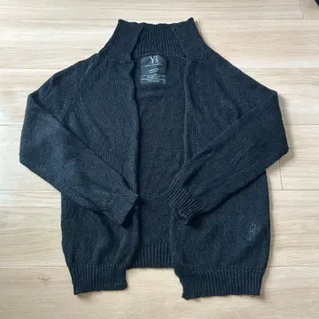 Y's 하이넥 블랙 가디건 M