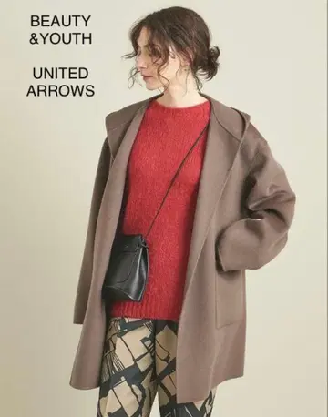 BEAUTY & YOUTH 리버 후드 미들 코트