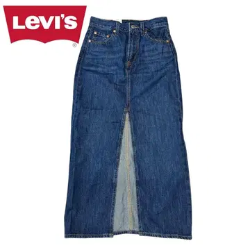 [ 미사용 ] LEVIS PREMIUM 슬릿 데님 청바지 스커트 W25