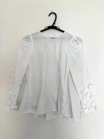 화이트 프릴 셔츠 M