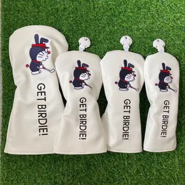 [새상품] 4세트 도라에몽 골프클럽 헤드커버 1+FW+FW+UT 화이트