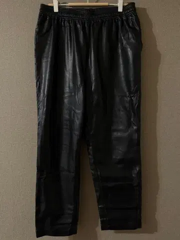tk. 다케오 키쿠치 블랙 인조 가죽 팬츠