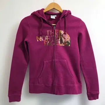 [ 새상품급 ] THE NORTH FACE 퍼플 집업 후드티 속기모 S