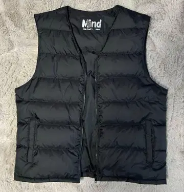 고품질 880FP 다운 베스트 남성용 일본제 Mind S 사이즈 블랙
