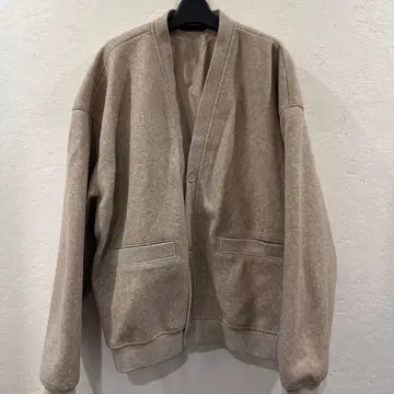 ZARA 베이지 아우터 가디건 안감 부착