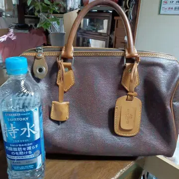 ETRO 브라운 가죽 핸드백