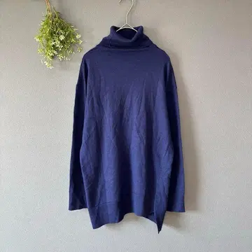 조르주 레쉬 [M] 고급 내추럴 성인 울 혼방 긴팔 터틀넥 니트