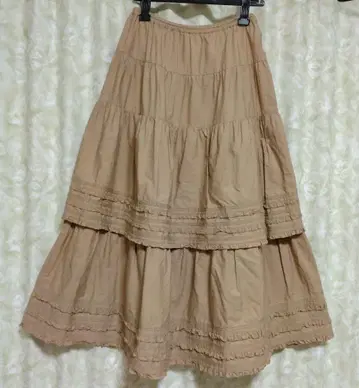 W 밴딩 고품질 카네코 이사오의 프릴 스커트