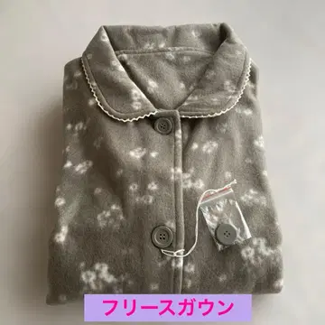 [ 새상품 미사용 ] 플리스 가운 꽃무늬 빅 사이즈 3L