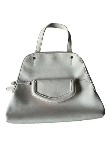 거의 미사용품 CECIL 화이트 핸드백 탈부착 가능 스트랩 포함