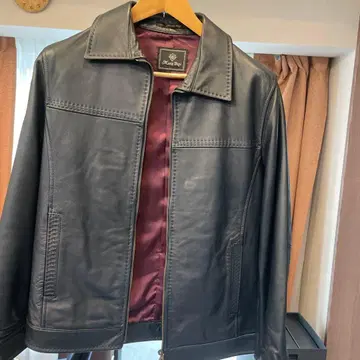 Men's Bigi 블랙 가죽 자켓