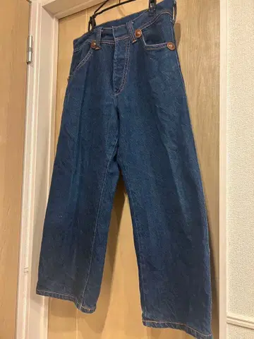 Lee 와이드 레그 데님 팬츠 인디고