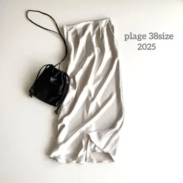 플라주 plage 빈티지 새틴 타이트 스커트 새틴