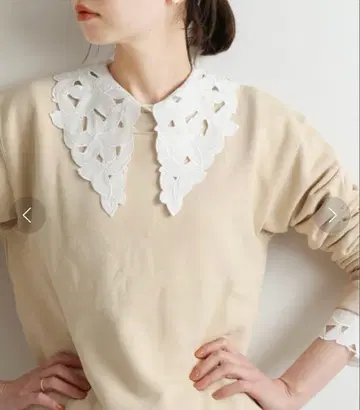 IENA 레이스 칼라 디자인 블라우스