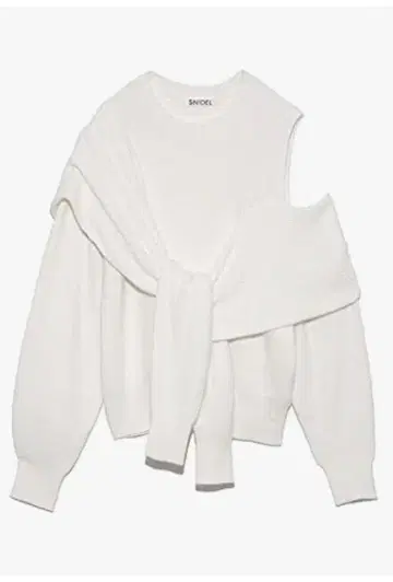 [스나이델] 디포르메이션 니트탑