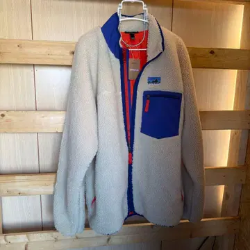 patagonia 플리스 자켓 XL 크림/파랑