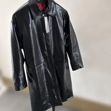 led. 합성 피혁 코트