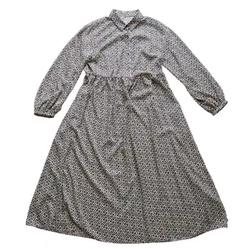 컨디션 최상 Ballsey 벨트 포함 모노그램 셔츠 원피스 플레어 36