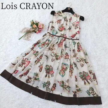 [ 로이스크레용 ] 플레어 원피스 드리밍 엔젤 천사 올 패턴 A라인