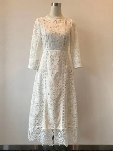 프레이 ID 화이트 레이스 드레스
