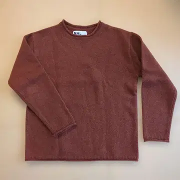 MARGARET HOWELL 크루넥 스웨터 L 사이즈 브라운