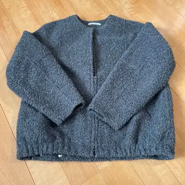 뷰티&유스 부클레 지퍼 블루종 S 다크 그레이