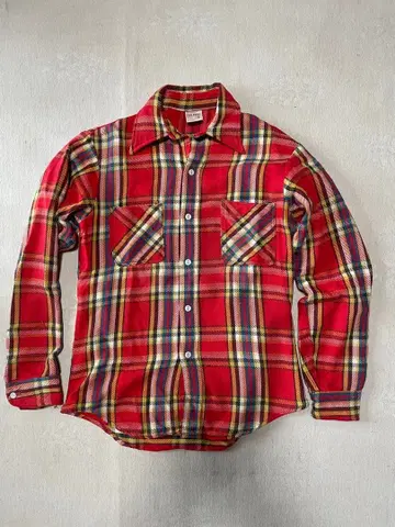 70s 빅맥 플란넬 셔츠 페니즈 빈티지 60s vintage