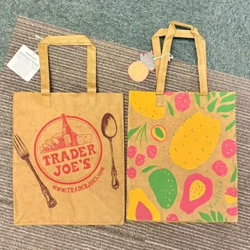 TRADER JOE'S & Foodland 페이퍼 에코백 2종 세트