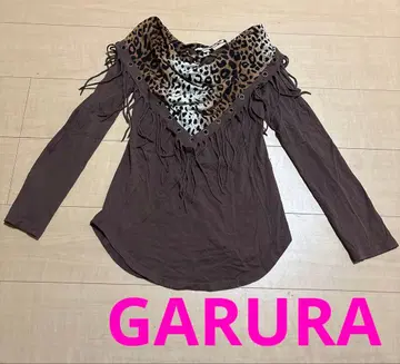 d.i.a 계열 GARURA 레오파드 무늬 롱티