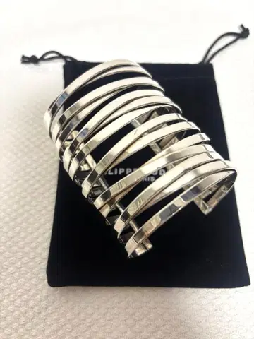 PHILIPPE AUDIBERT 실버 뱅글 수납 가방 포함