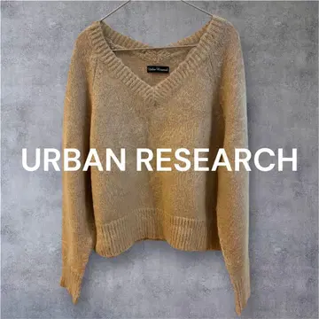 URBAN RESEARCH 베이지 V넥 니트