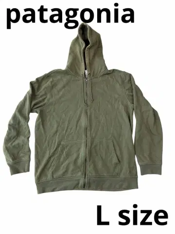 patagonia 올리브 그린 풀 집업 후드티