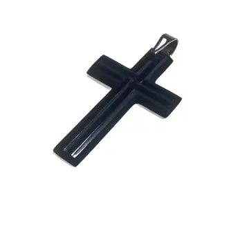 LALIQUE 라리크 크로스 펜던트탑 블랙 십자가