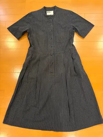 마가렛호웰 데님 원피스 스트라이프