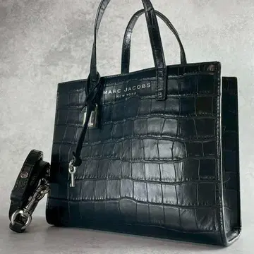 레어/컨디션 최상 마크제이콥스 토트 악어 엠보싱 2way 참