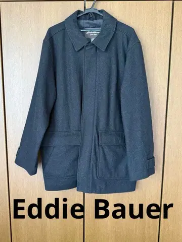Eddie Bauer 다크 그레이 피 코트
