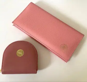 [ 당일 발송 ] 황궁 장지갑 & 코인 케이스 동전 지갑 천연 가죽 핑크