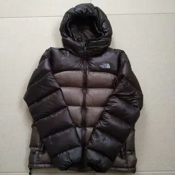 THE NORTH FACE 후드 부착 다운 자켓 브라운