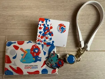 만박 EXPO2025 ICOCA 카드 케이스 미야쿠미야쿠 스트랩 세트