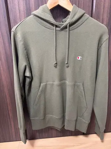 Champion 후드 부착 후드티 S 사이즈 올리브