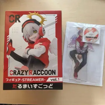 CRAZY RACCOON GiGO 피규어 아크릴 스탠드 달마