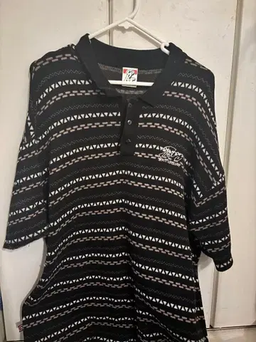 패턴 피케 셔츠