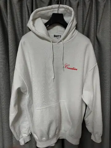 Creative 디자인 화이트 후드티