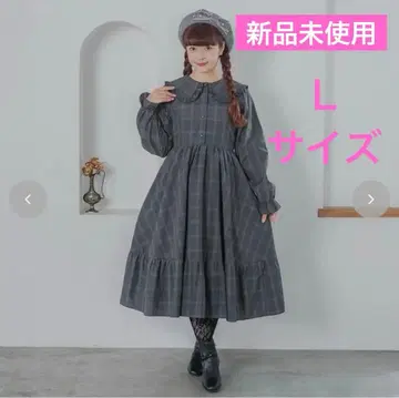 시마무라 x 아오키 미사코/원피스/다크 그레이/ L사이즈