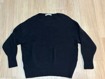 relume 블랙 니트 가디건 세트