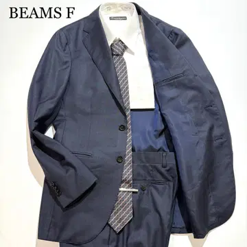 [ 미사용급 ] BEAMS F 수트 셋업 네이비 총 안감 46